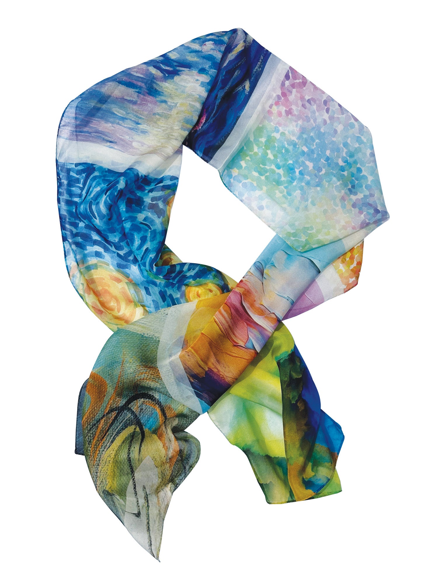 Different Strokes Silk Scarf