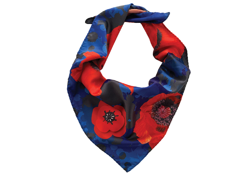 Poppy Flower Remembrance Bandana