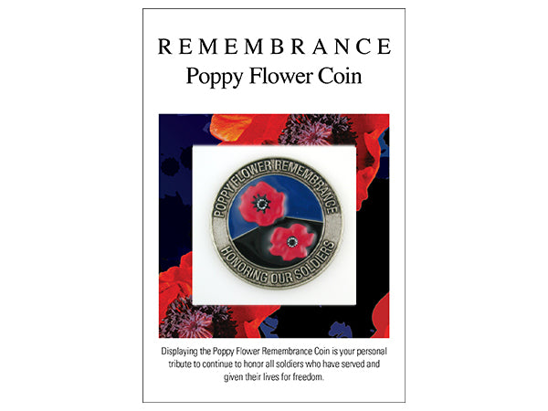 Poppy Flower Remembrance Coin