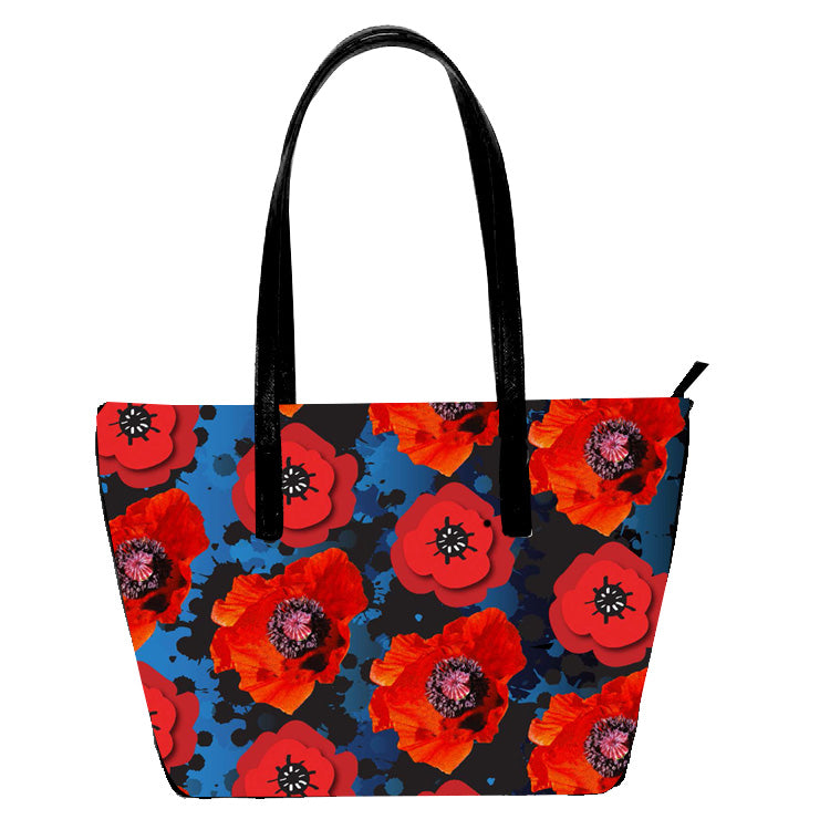 Poppy Flower Remembrance Tote Bag