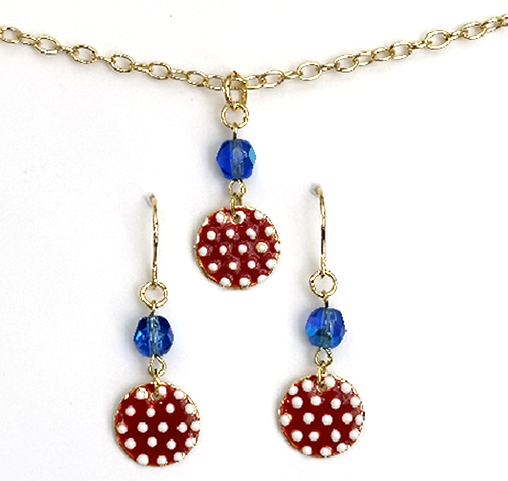You Can Do It! Earrings and Necklace Set