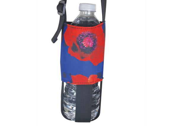 Poppy Flower Remembrance Water Bottle Holder