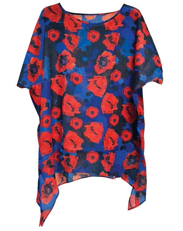 Poppy Flower Remembrance Tunic